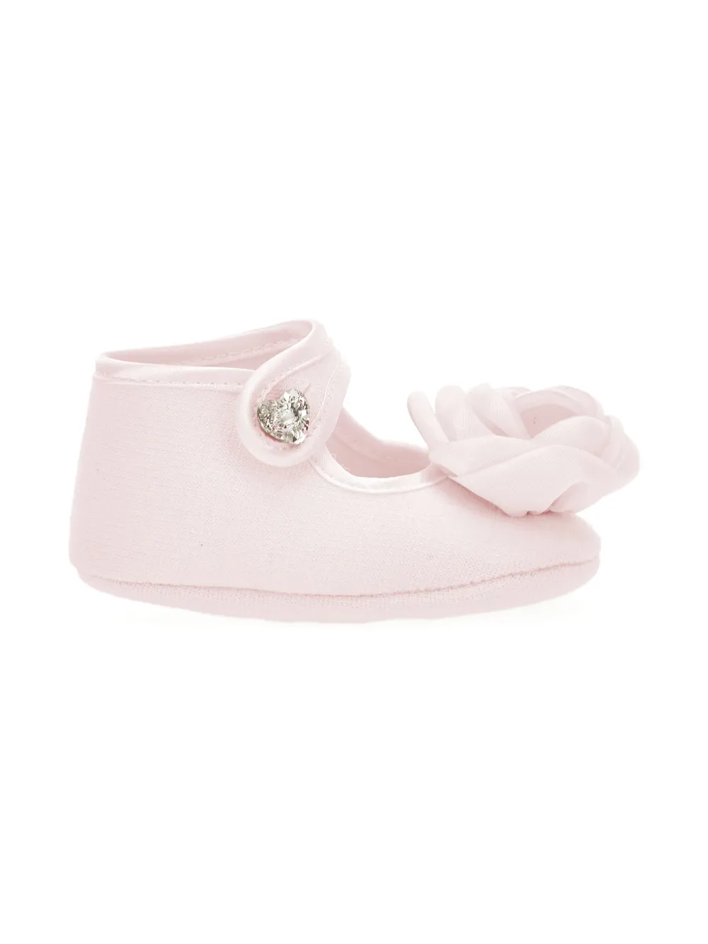 Monnalisa floral-appliqué crib shoes | Image 2