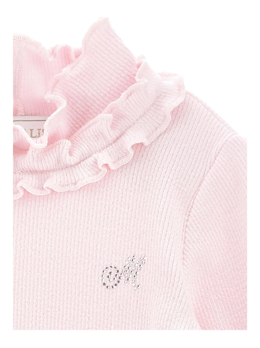 Monnalisa Ribgebreide trui Roze