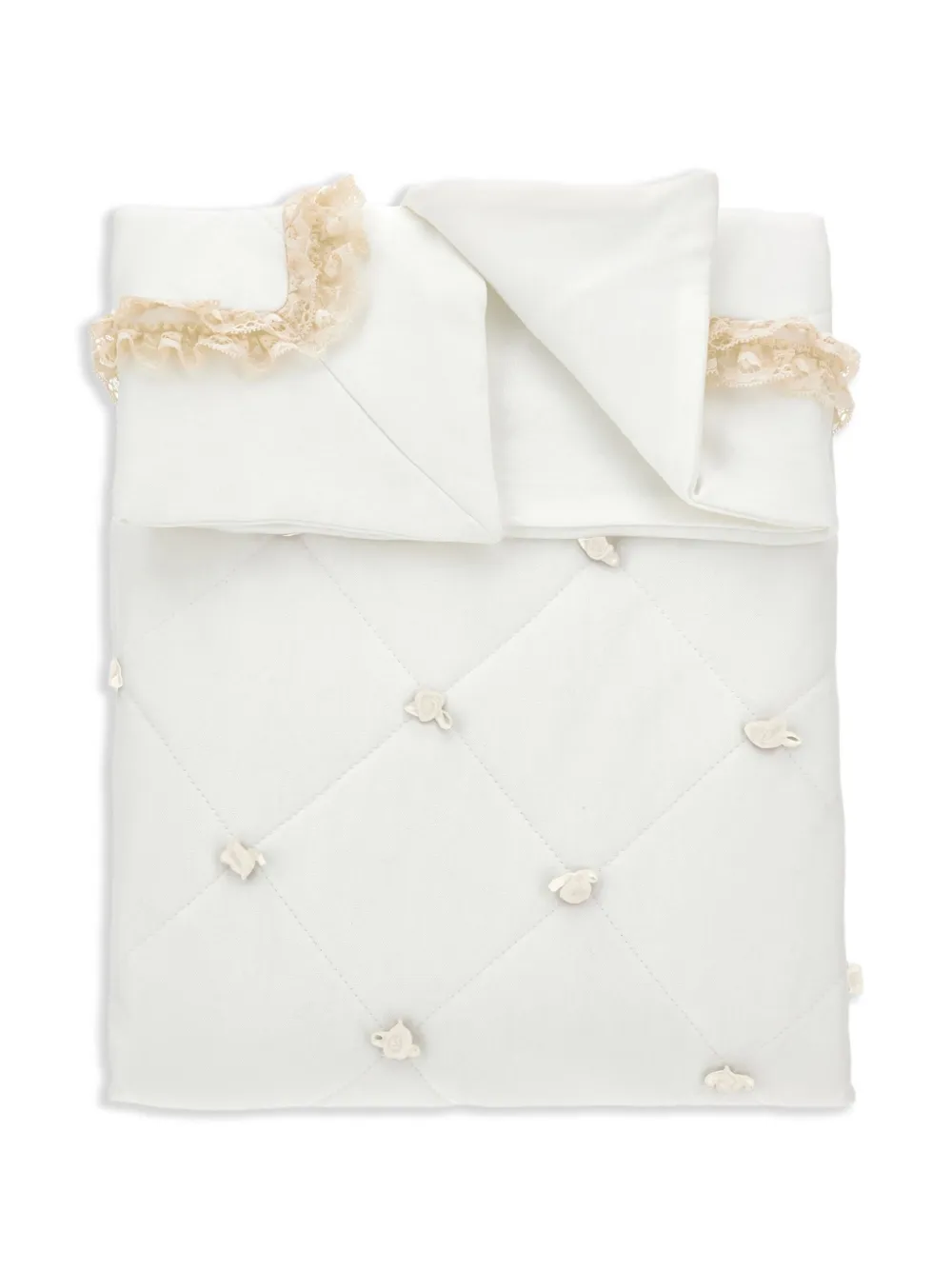 Monnalisa Quilted Blanket In White