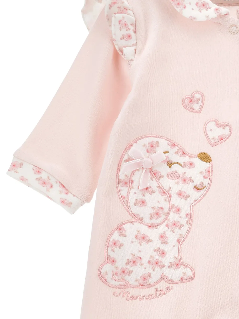 Monnalisa Babypakje met geborduurd logo Roze