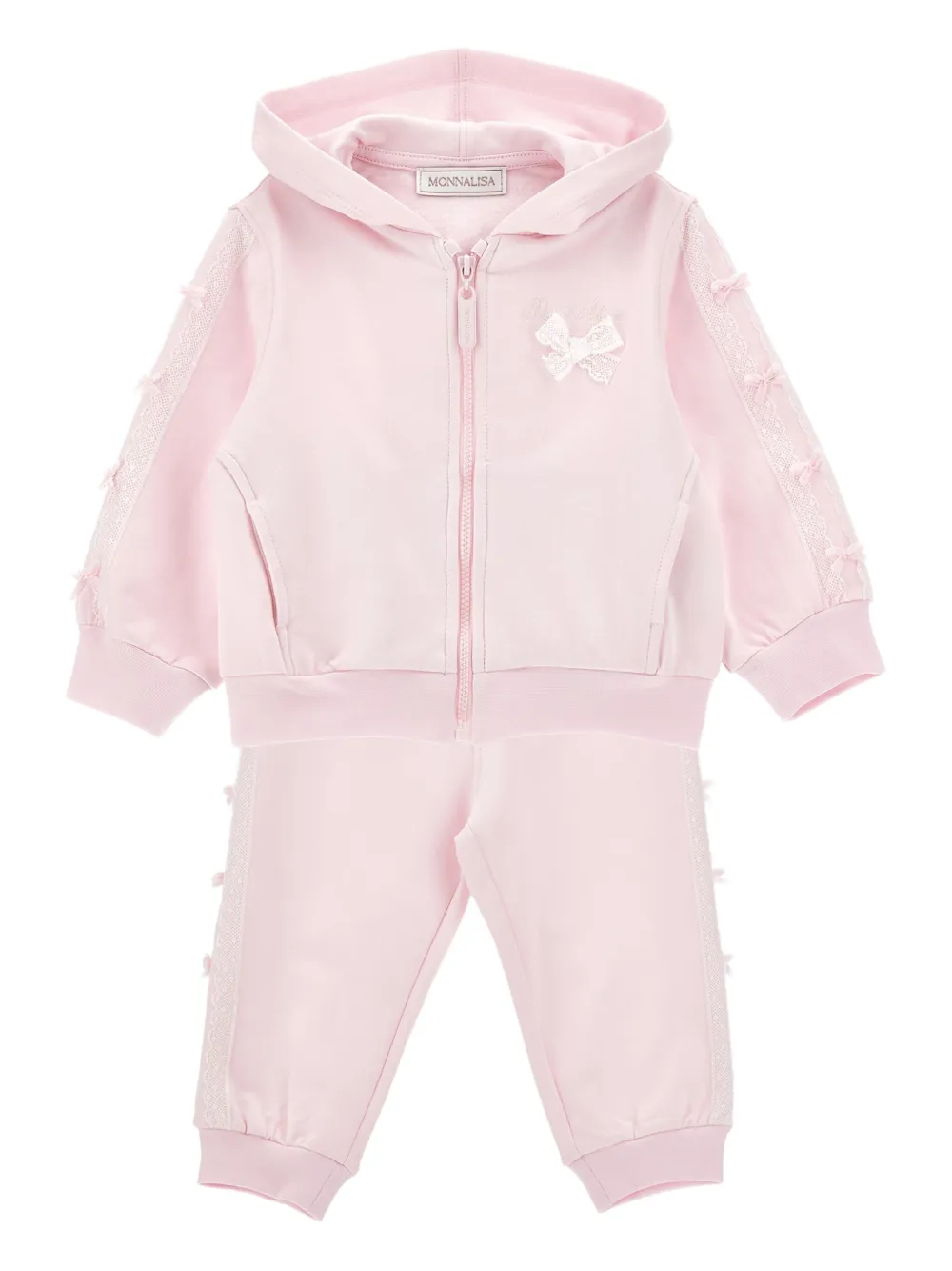 Monnalisa Trainingspak met strikdetail Roze
