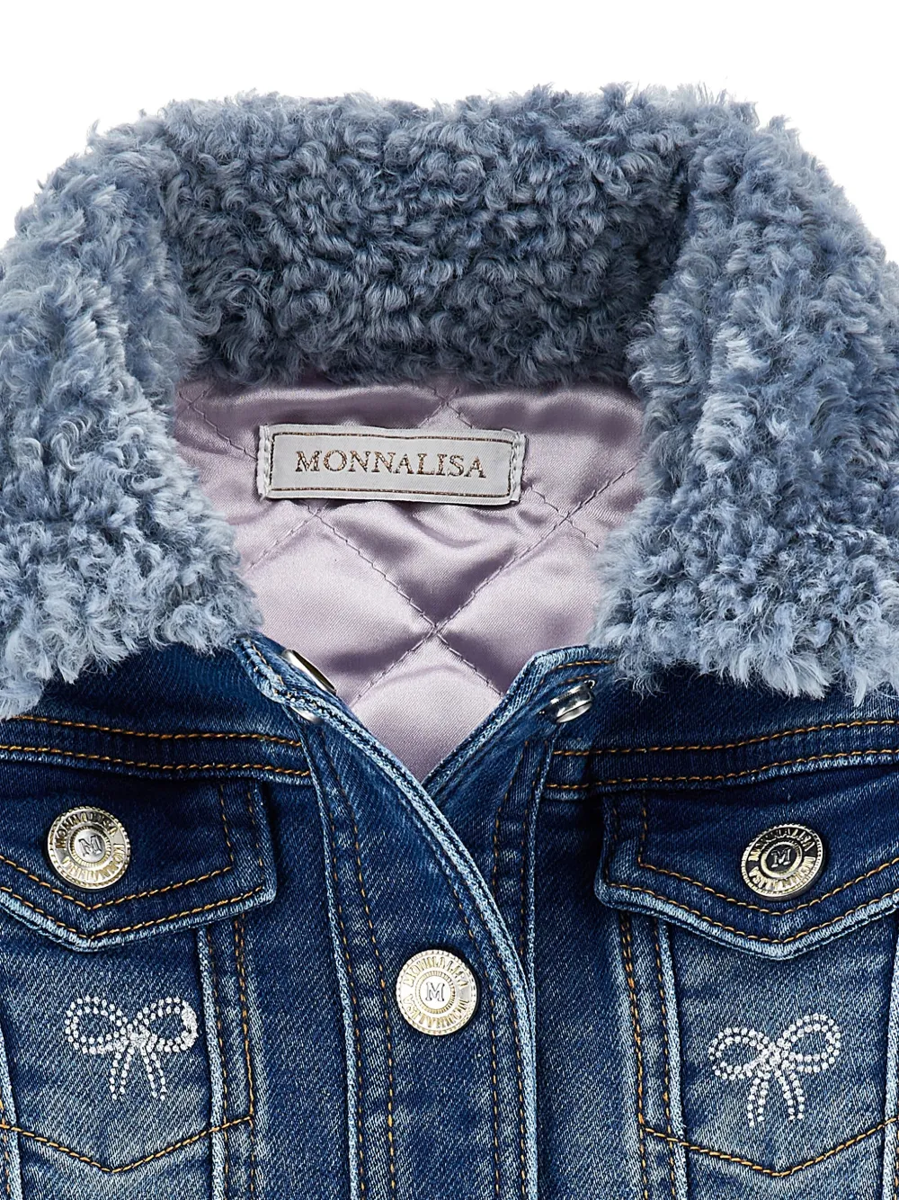 Monnalisa Spijkerjack Blauw