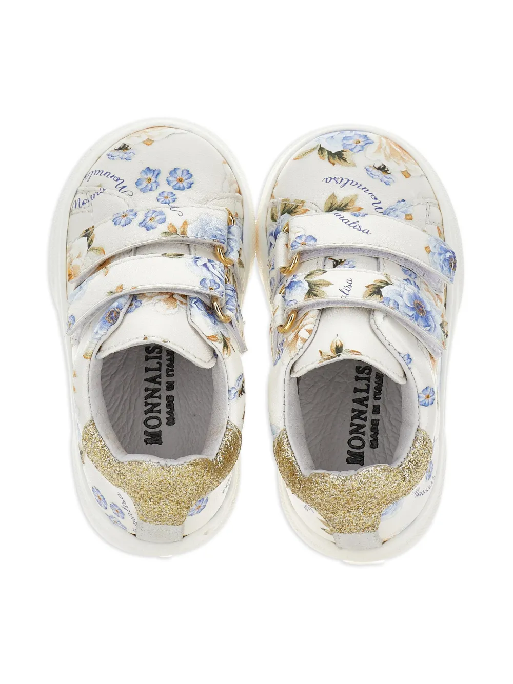 Monnalisa floral-print sneakers White