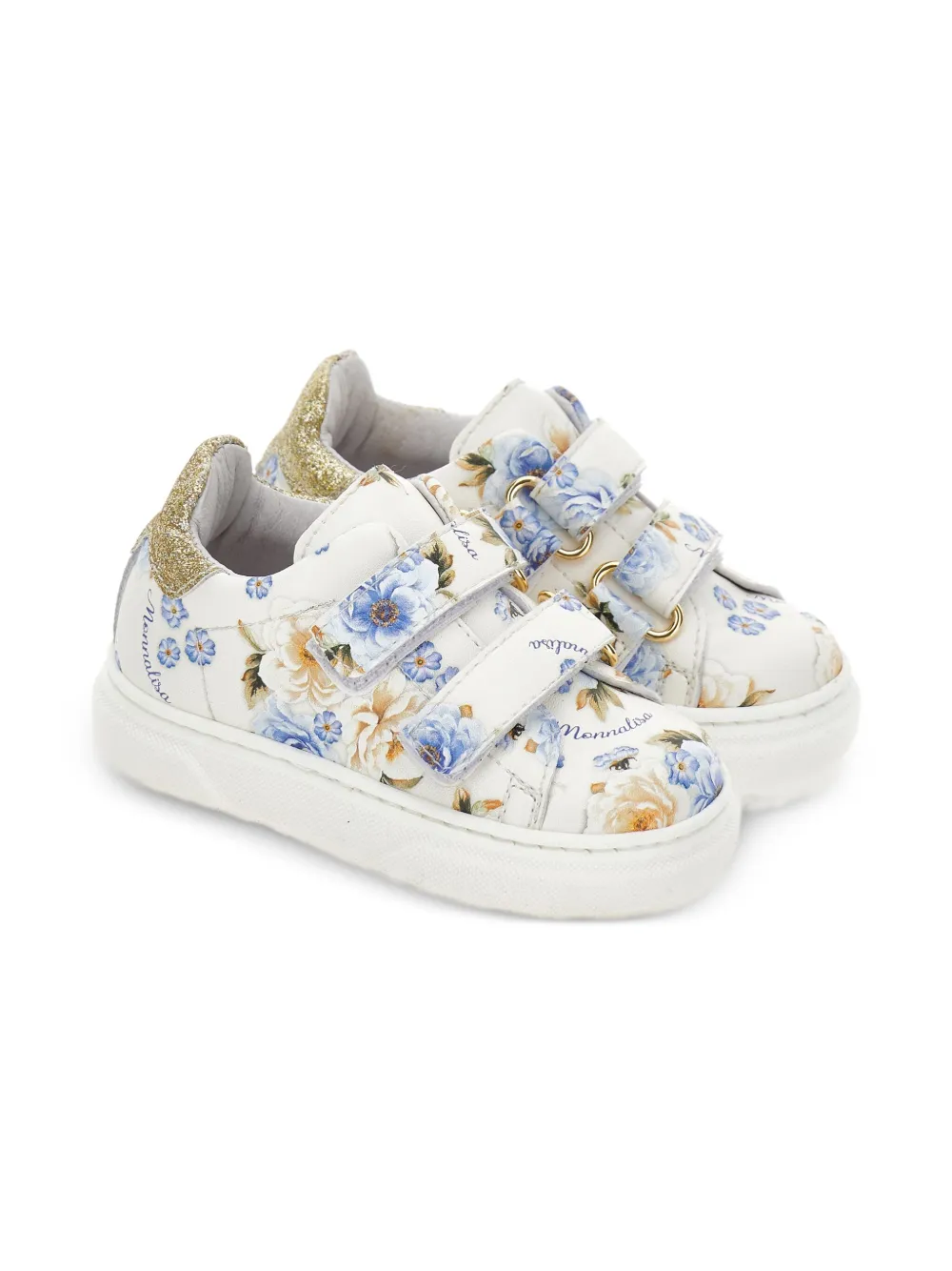 Monnalisa floral-print sneakers White