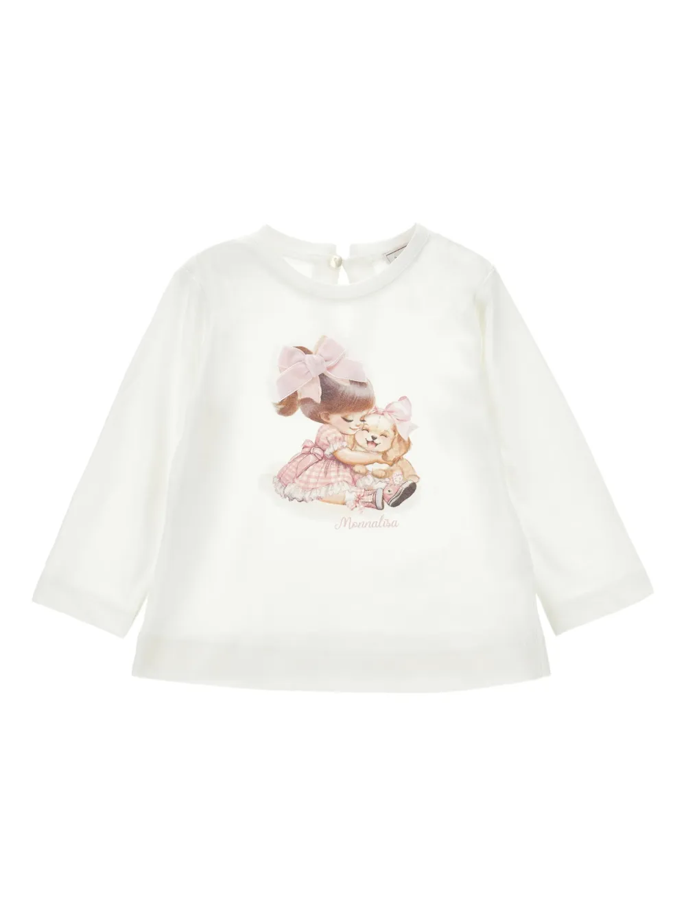 Monnalisa Katoenen T-shirt Wit