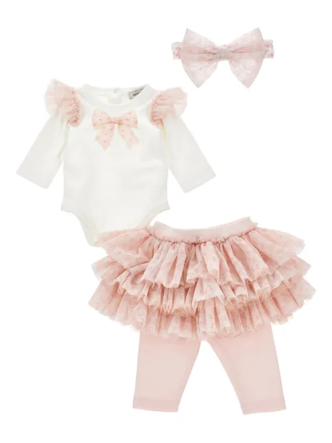 Monnalisa リボンディテール パンツセット