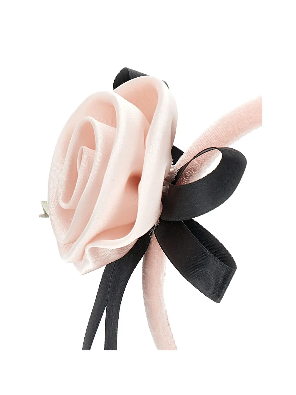 Monnalisa rose-appliqué headband Roze
