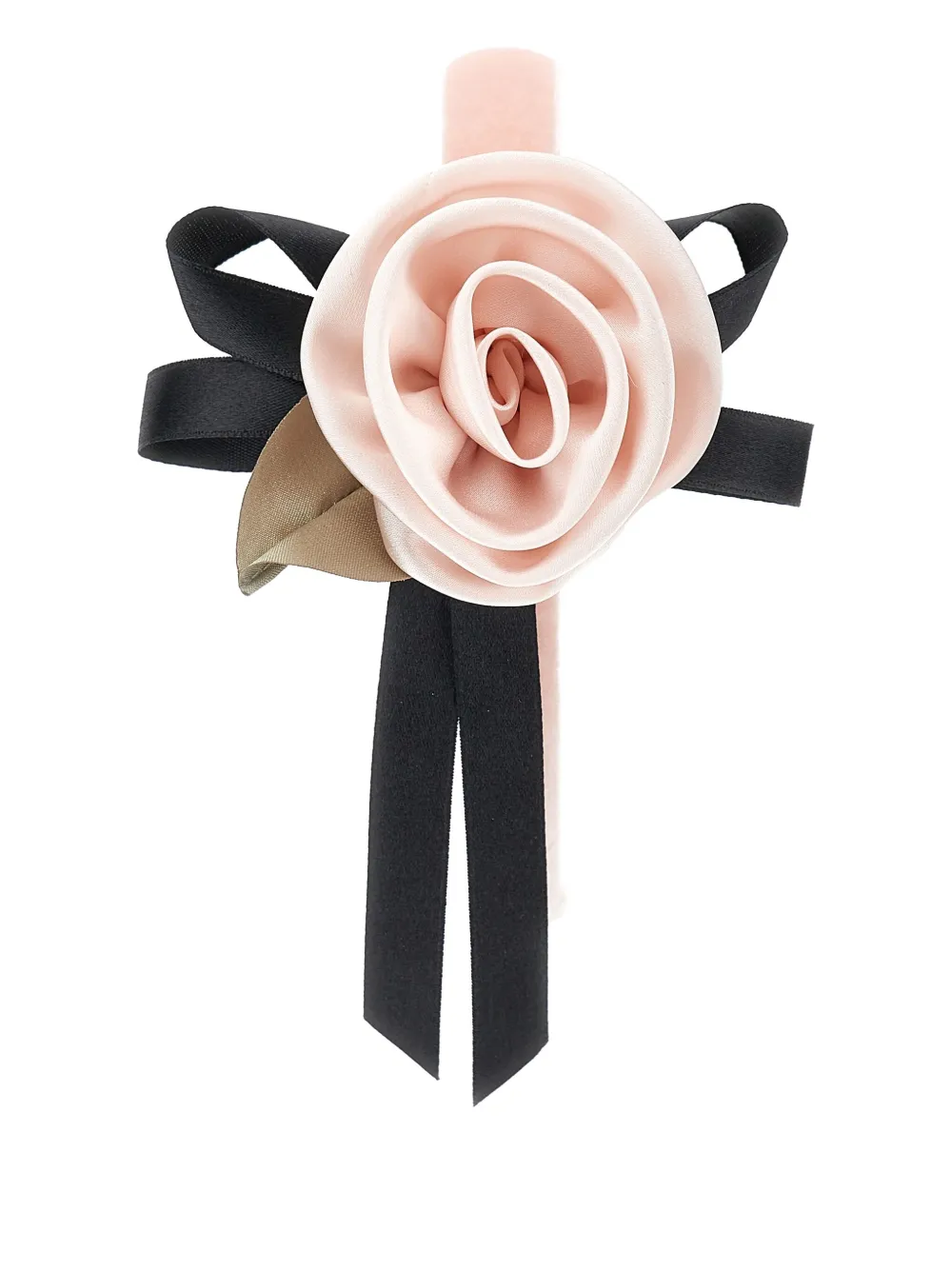 Monnalisa rose-appliqué headband Roze