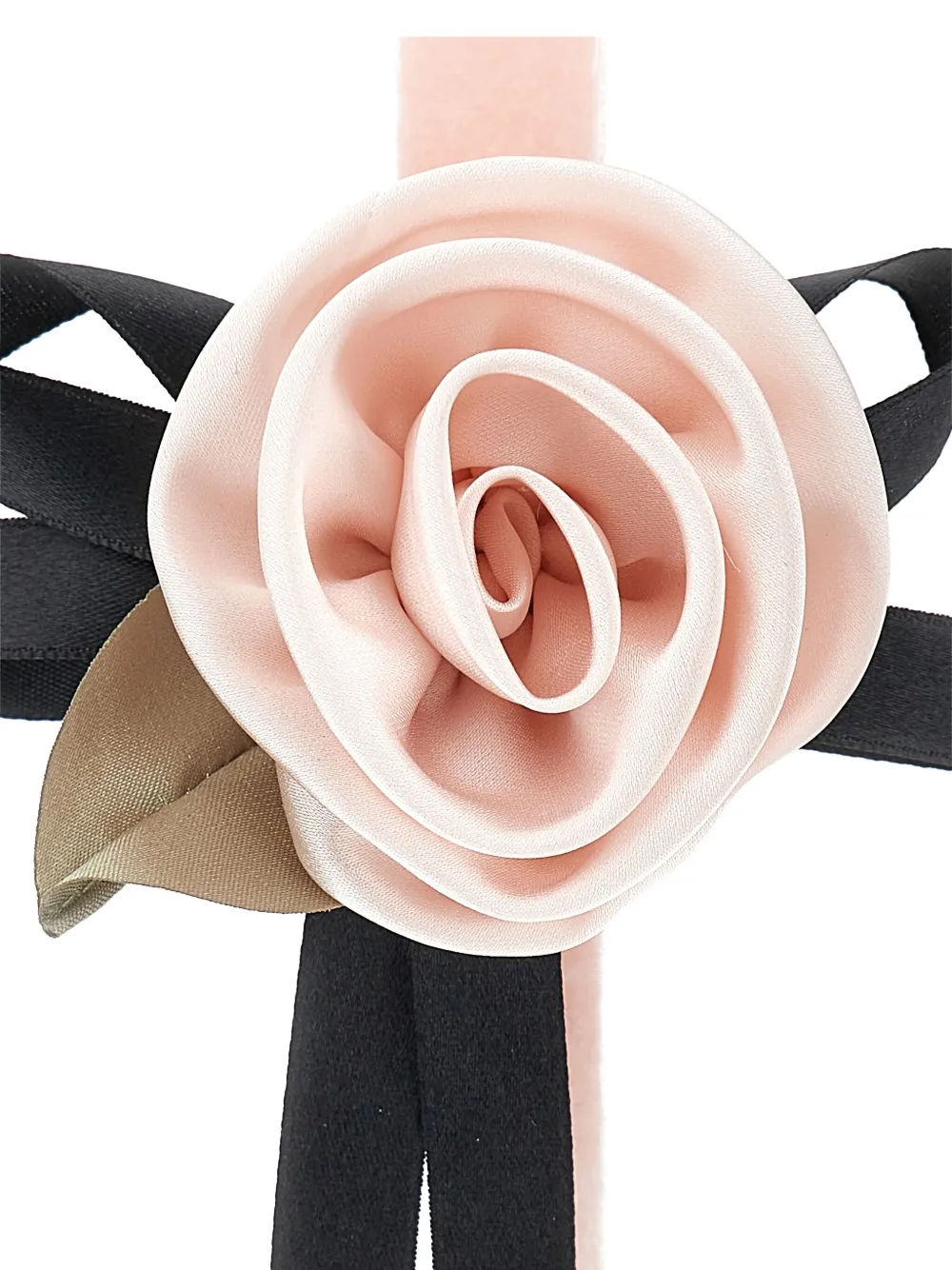 Monnalisa rose-appliqué headband Roze
