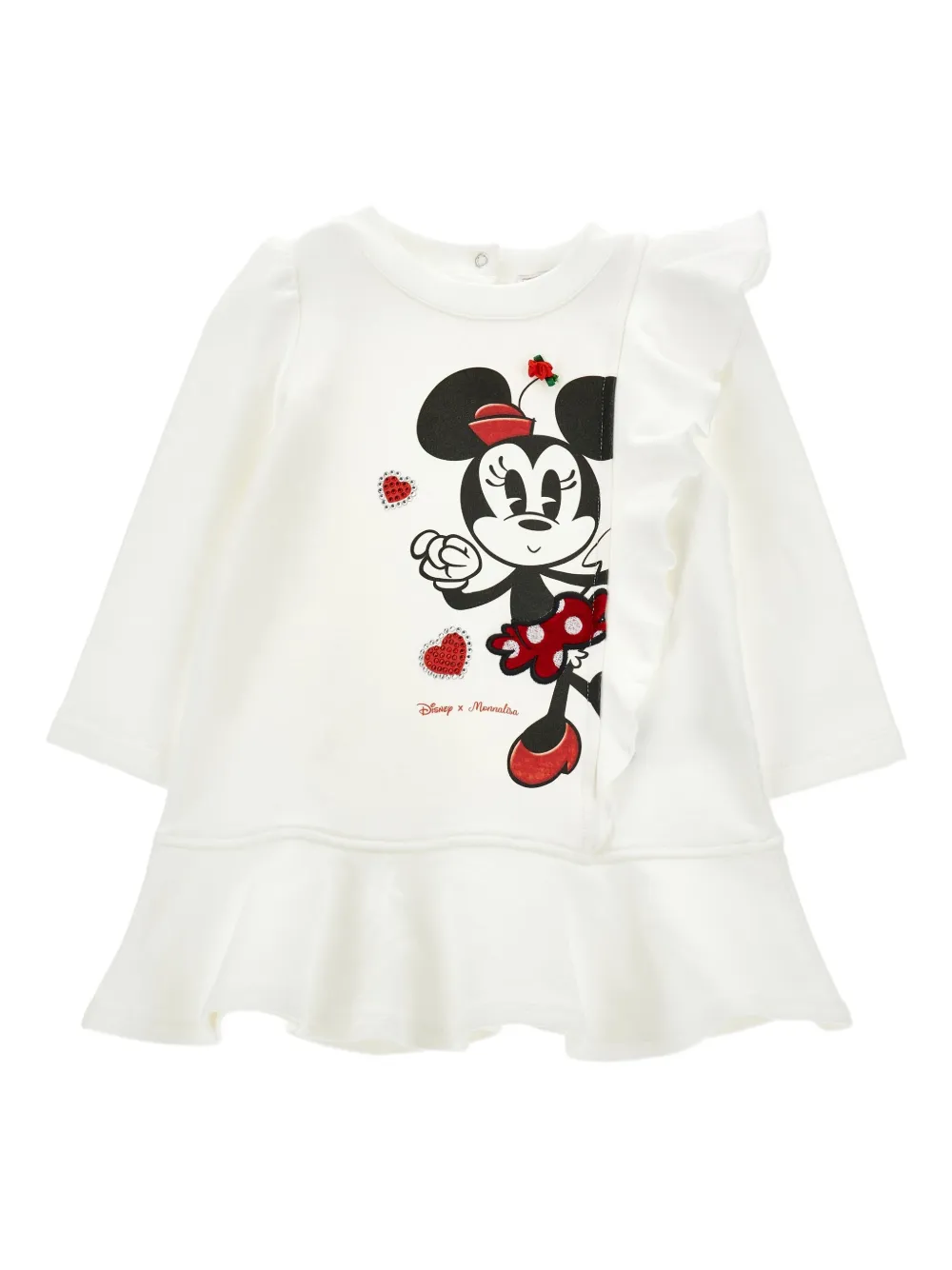 Monnalisa Minnie Mouse dress | White | Image 1