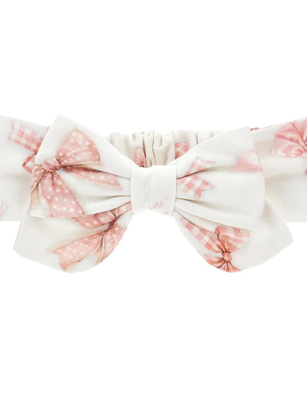Monnalisa Haarband met strikdetail Wit