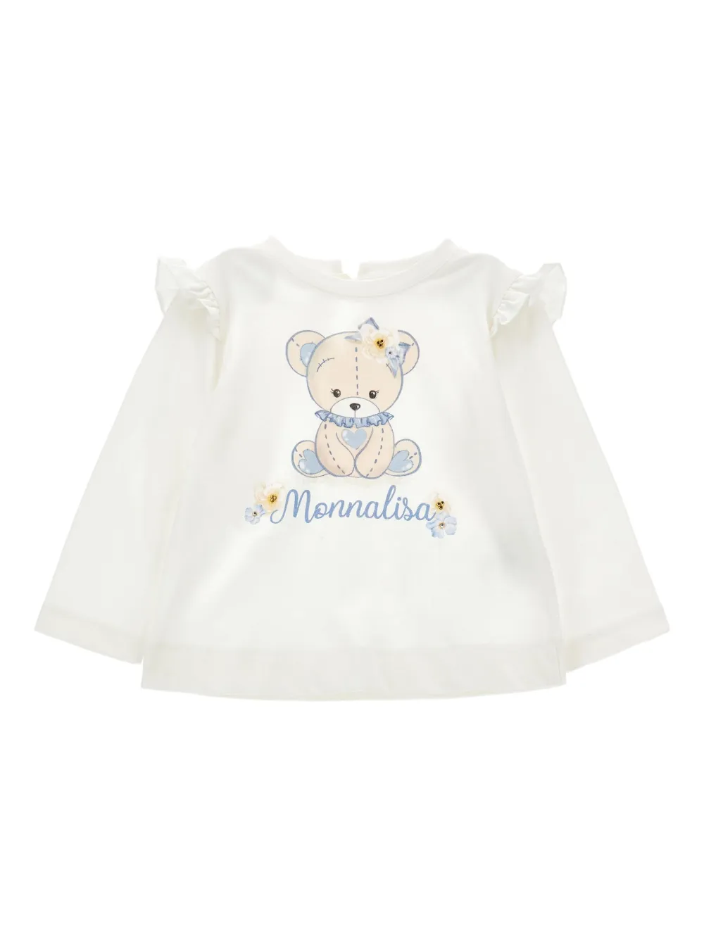 Monnalisa Jersey T-shirt Wit