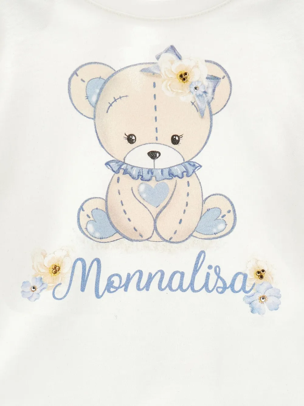 Monnalisa Jersey T-shirt Wit