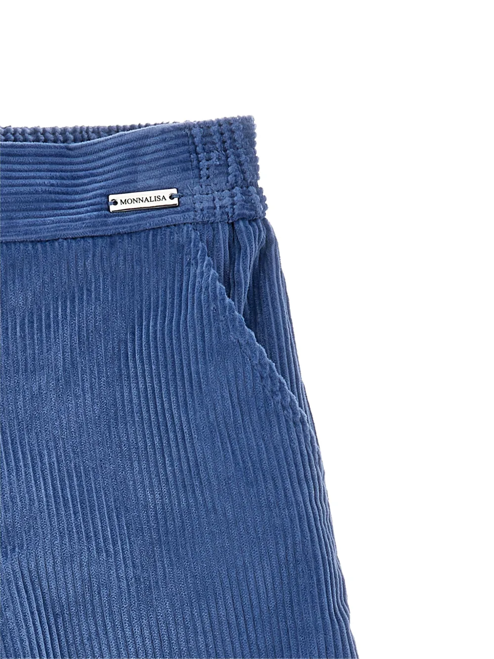 Monnalisa Ribfluwelen broek Blauw