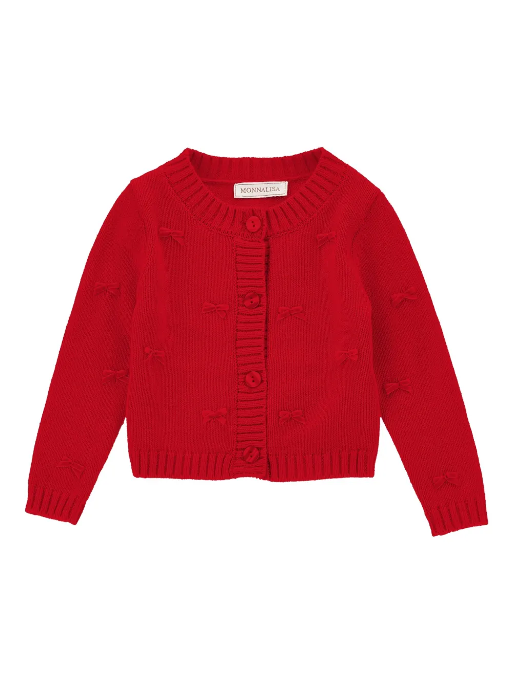 Monnalisa Vest met strikdetail Rood