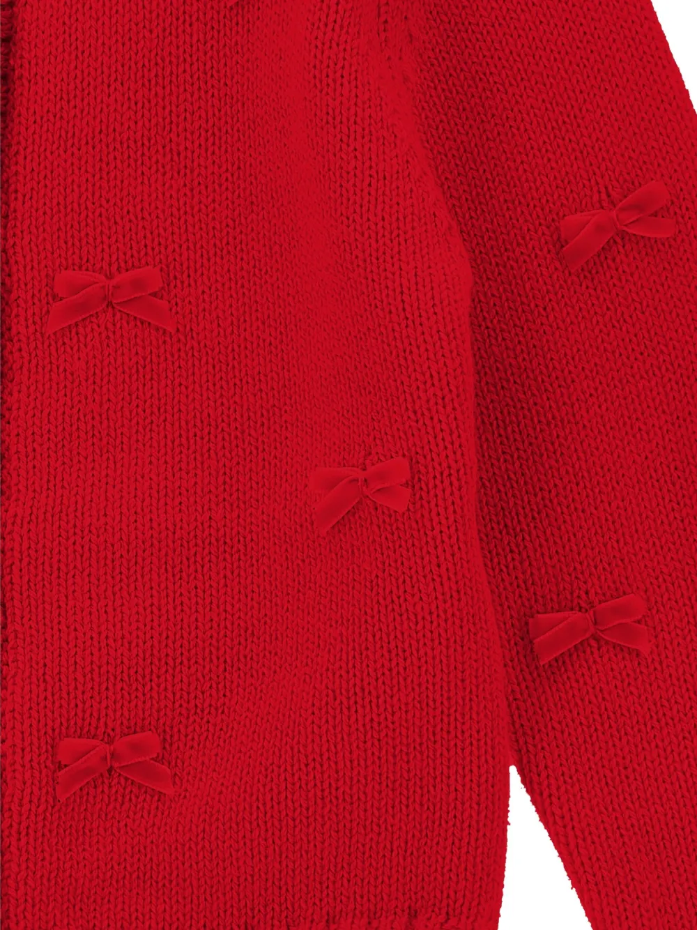 Monnalisa Vest met strikdetail Rood