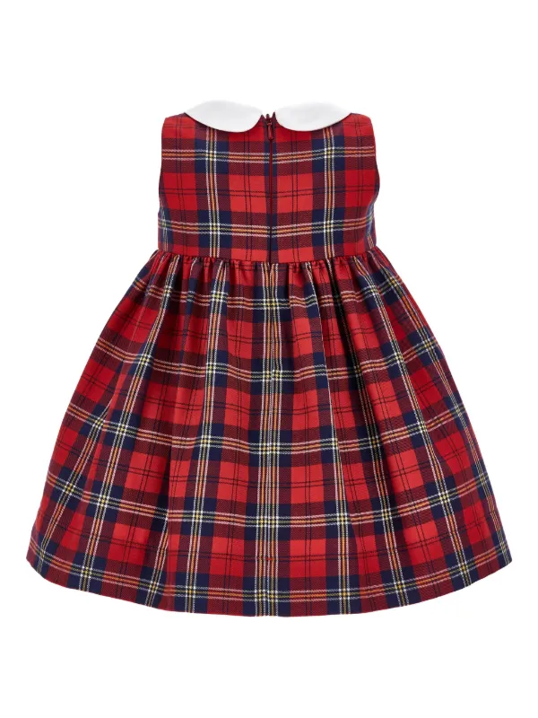 Monnalisa Checkered Dress | Red | FARFETCH