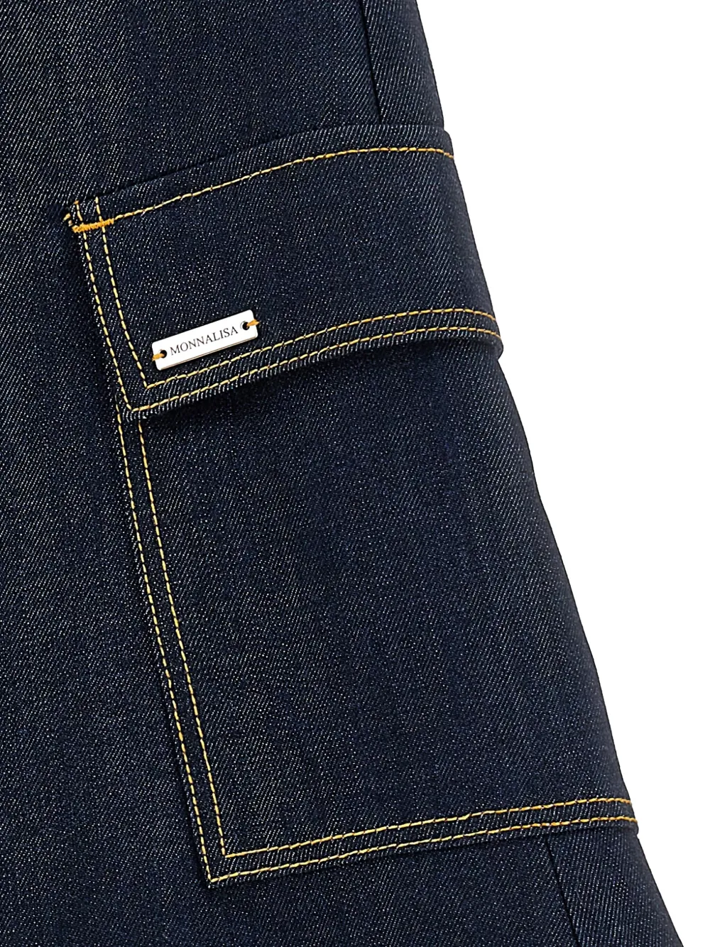 Monnalisa Cargo Trousers In Blue