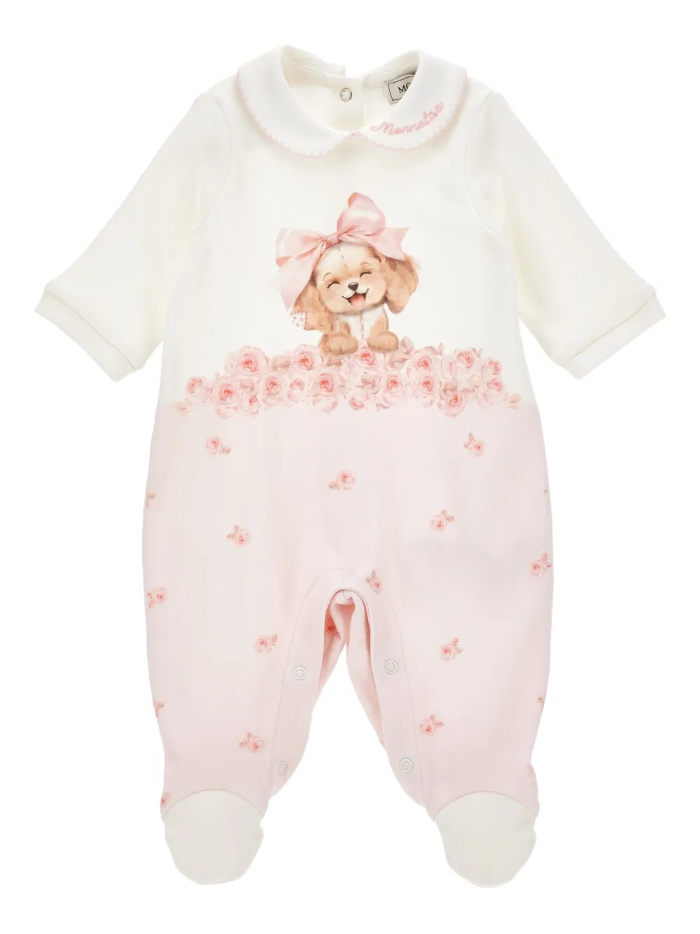 Monnalisa Katoenen pyjama Wit