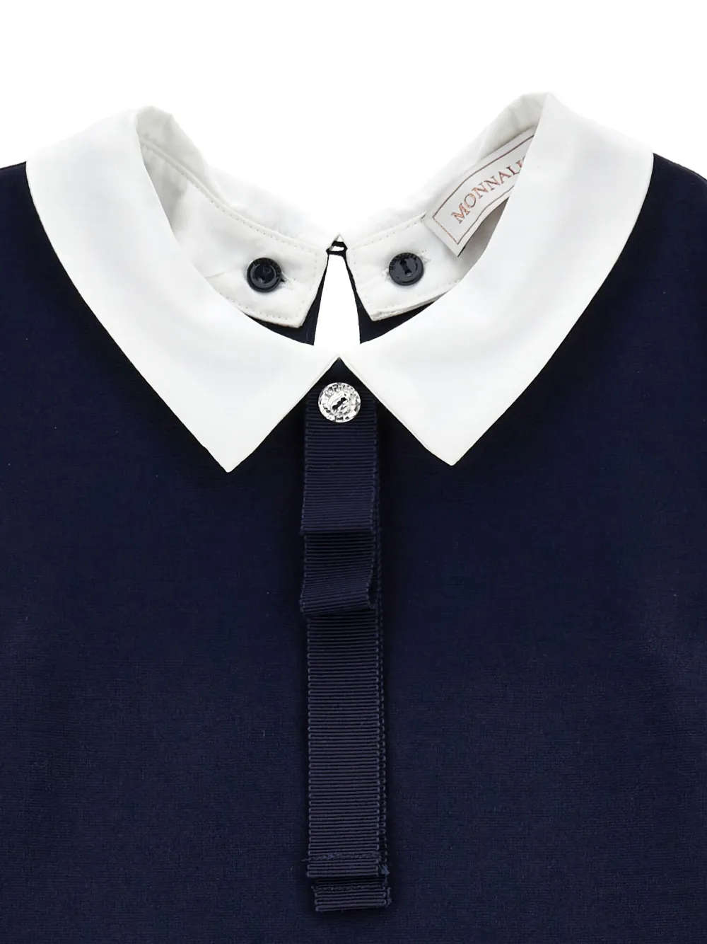 Monnalisa Jurk met tartan ruit Blauw