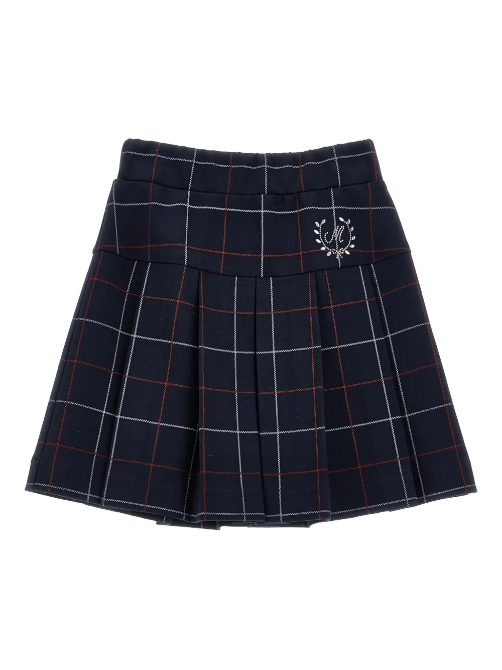 Monnalisa Geruite mini-plooirok Blauw