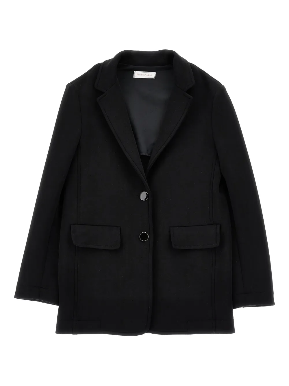 Monnalisa Blazer met enkele rij knopen Zwart
