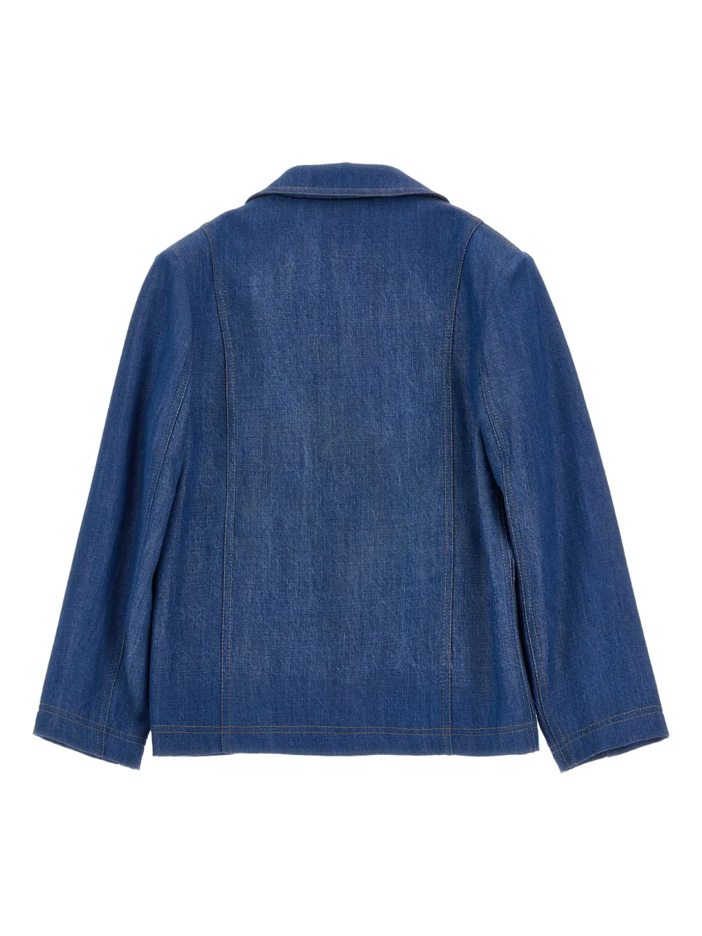 Monnalisa Blazer met bloemenbroche Blauw