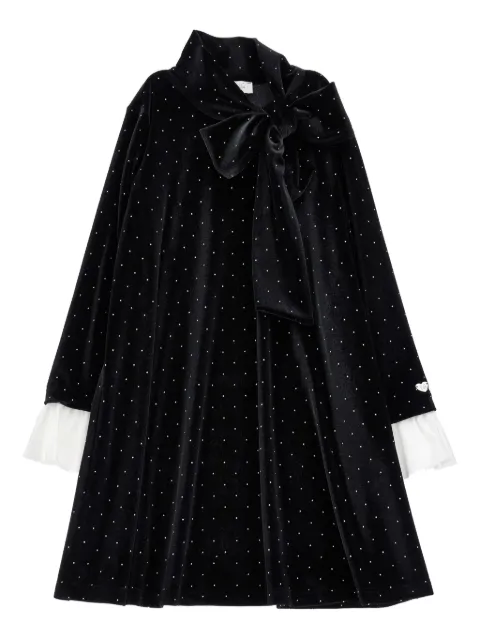 Monnalisa vestido con moño y mostacillas