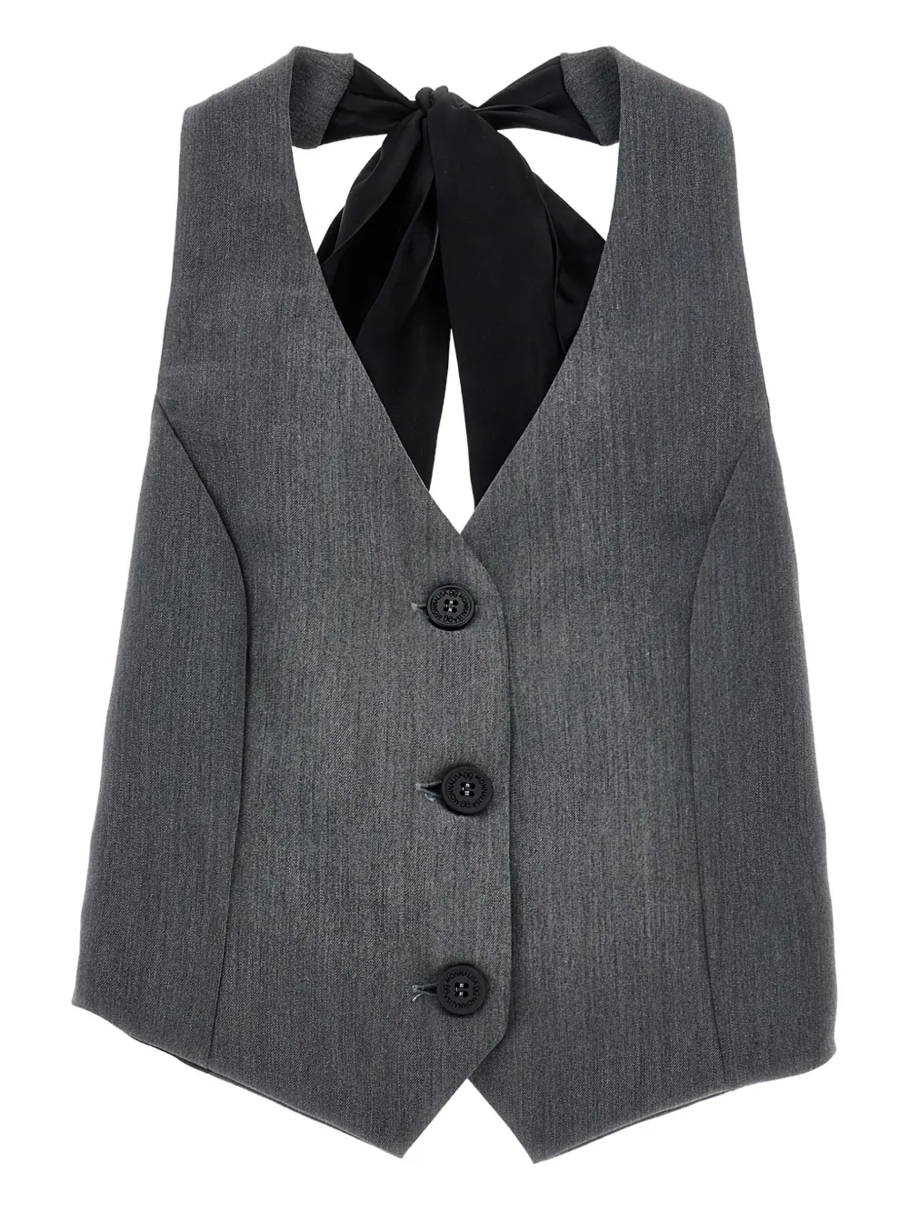 Monnalisa Gilet met knopen Grijs