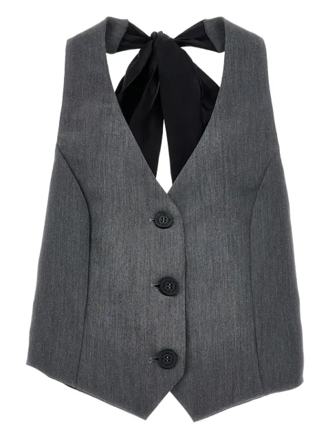 Monnalisa button-up waistcoat