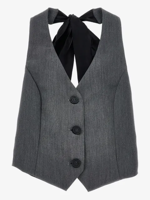 Monnalisa button-up waistcoat