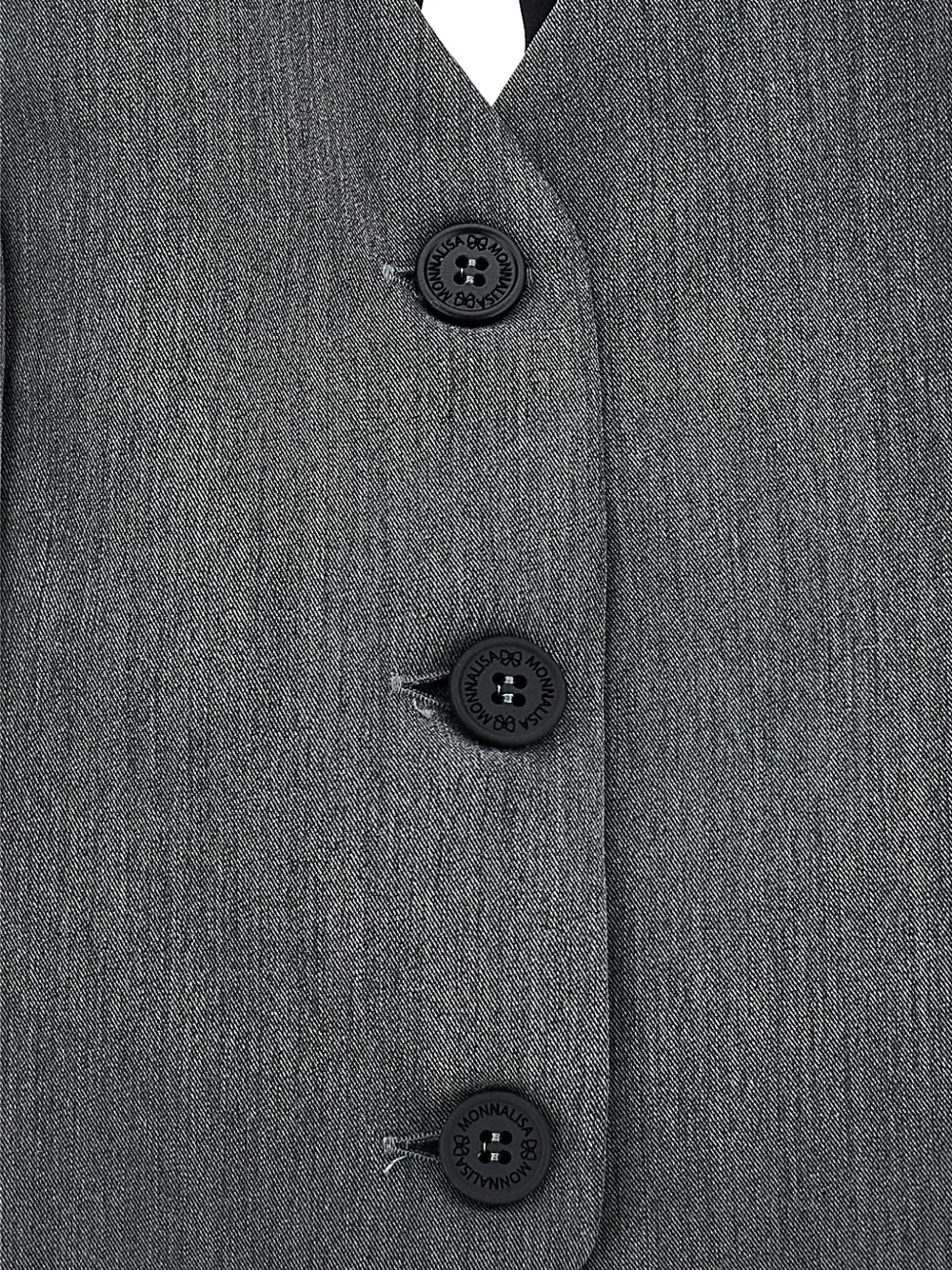 Monnalisa Gilet met knopen Grijs