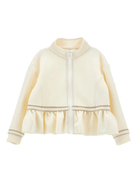 Monnalisa zip-up bomber jacket