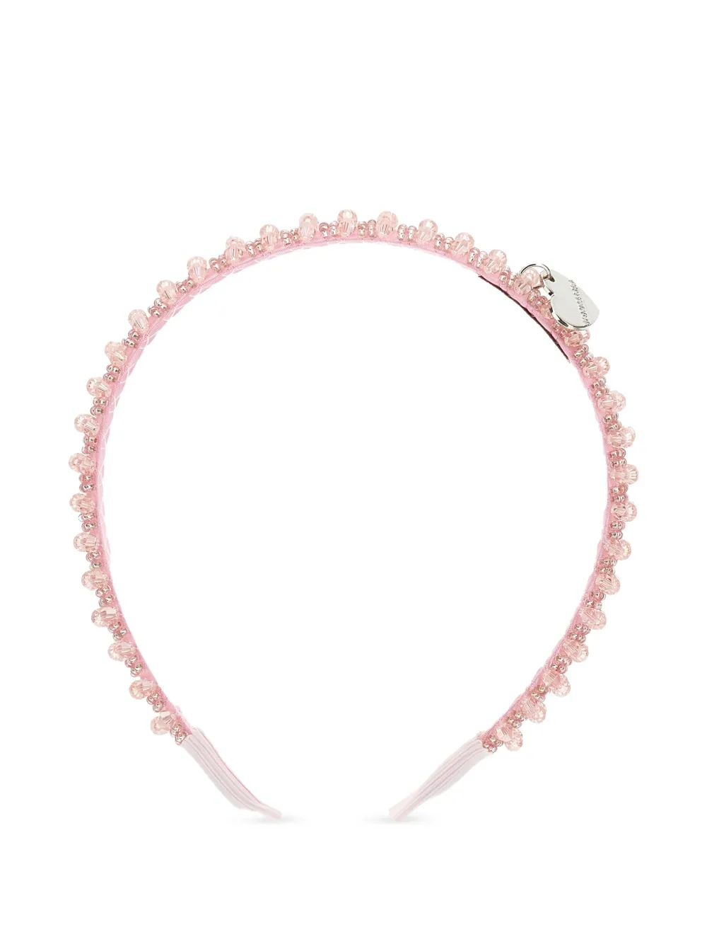 Monnalisa Haarband met kralen Roze