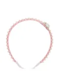 Monnalisa beaded headband - Pink