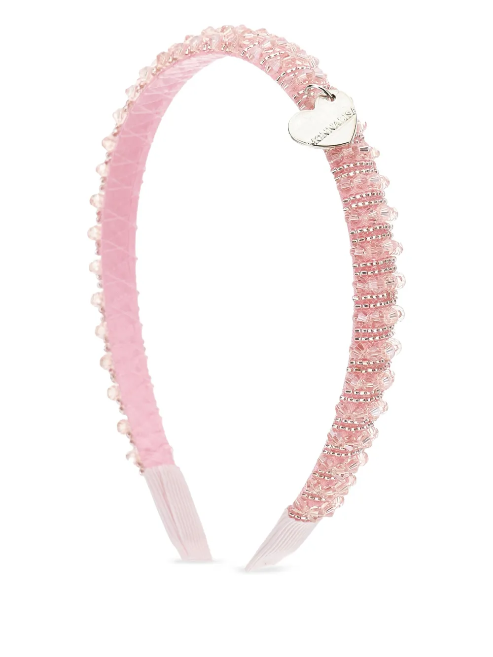 Monnalisa Haarband met kralen Roze