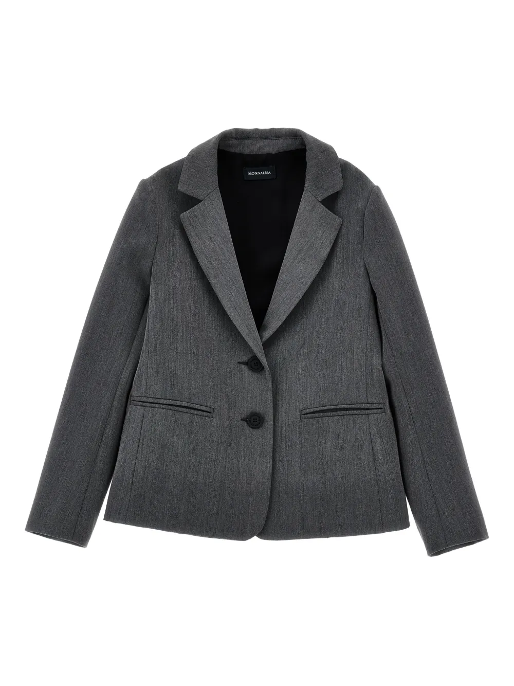 Monnalisa Blazer met enkele rij knopen Grijs