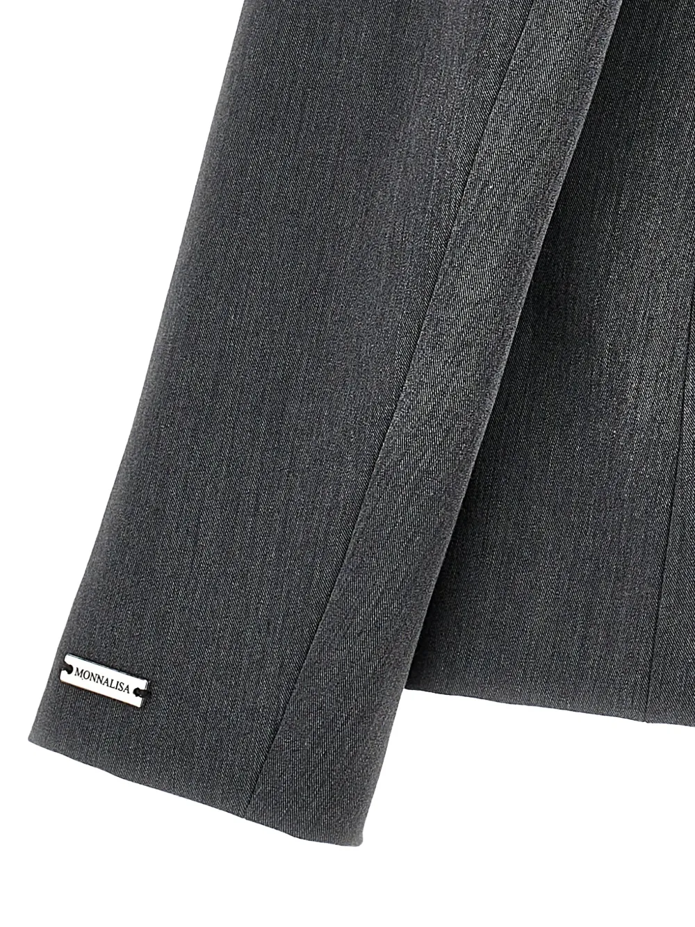 Monnalisa Blazer met enkele rij knopen Grijs