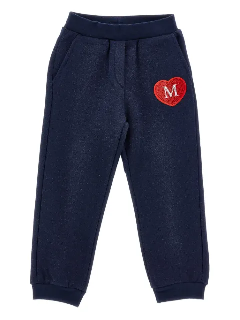 Monnalisa pantalones de chándal con corazón bordado