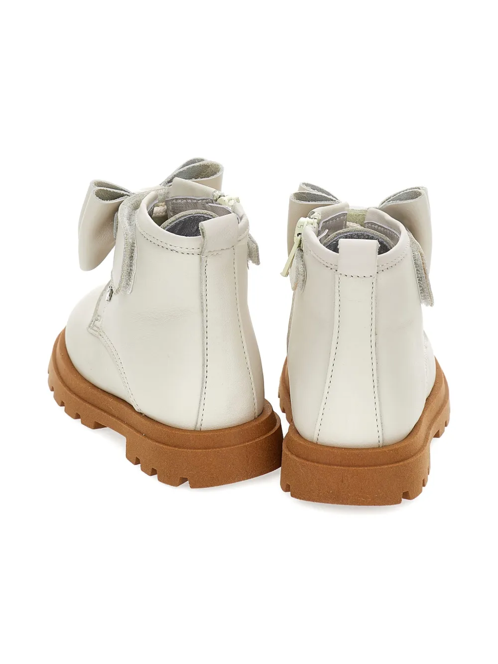 Monnalisa bow-detail ankle boots Neutrals