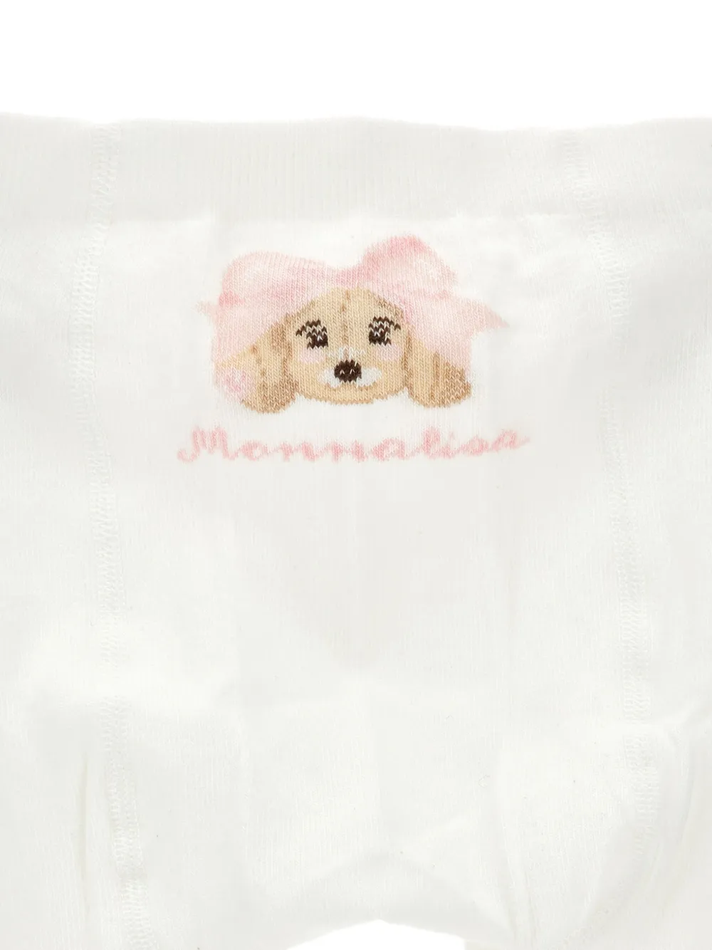 Monnalisa Intarsia gebreide sokken Wit