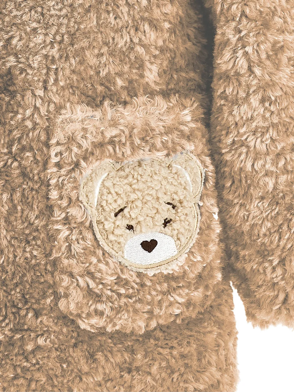 Monnalisa Jas van imitatiebont Bruin