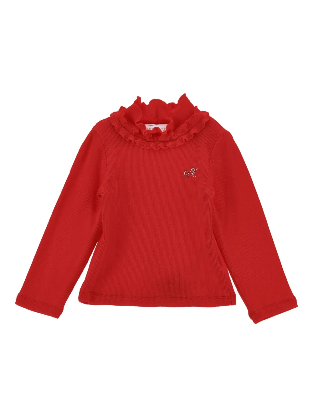 Monnalisa cotton jumper Rood