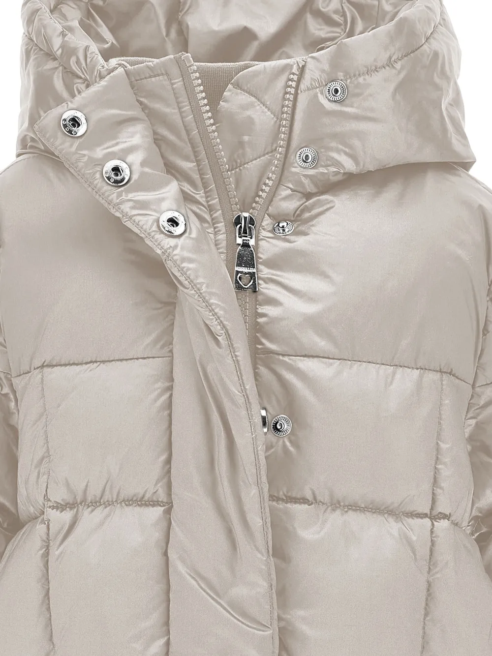 Monnalisa Donsjas met capuchon Beige