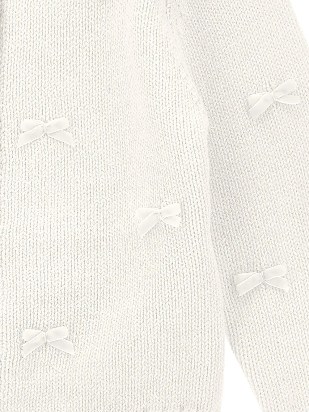 Monnalisa Vest met strikdetail Wit
