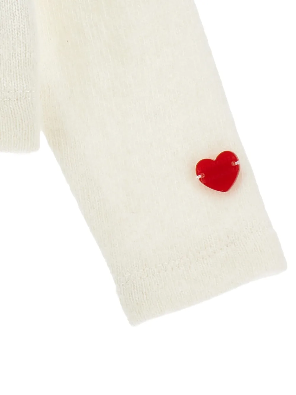 Monnalisa Fijngebreid vest Wit