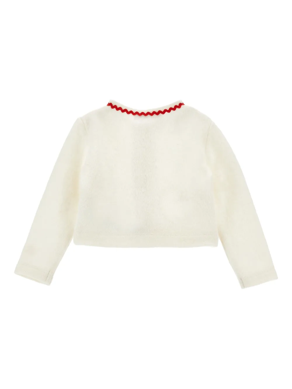 Monnalisa Fijngebreid vest Wit