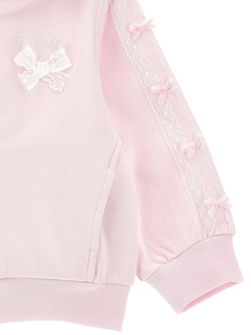 Monnalisa Jersey hoodie Roze