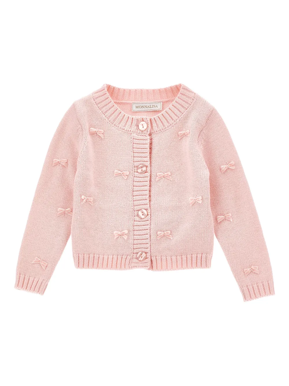 Monnalisa Vest met strikdetail Roze