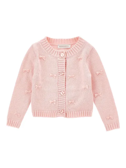 Monnalisa bow-detail cardigan